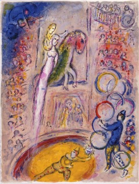 Marc Chagall Painting - El circo contemporáneo Marc Chagall